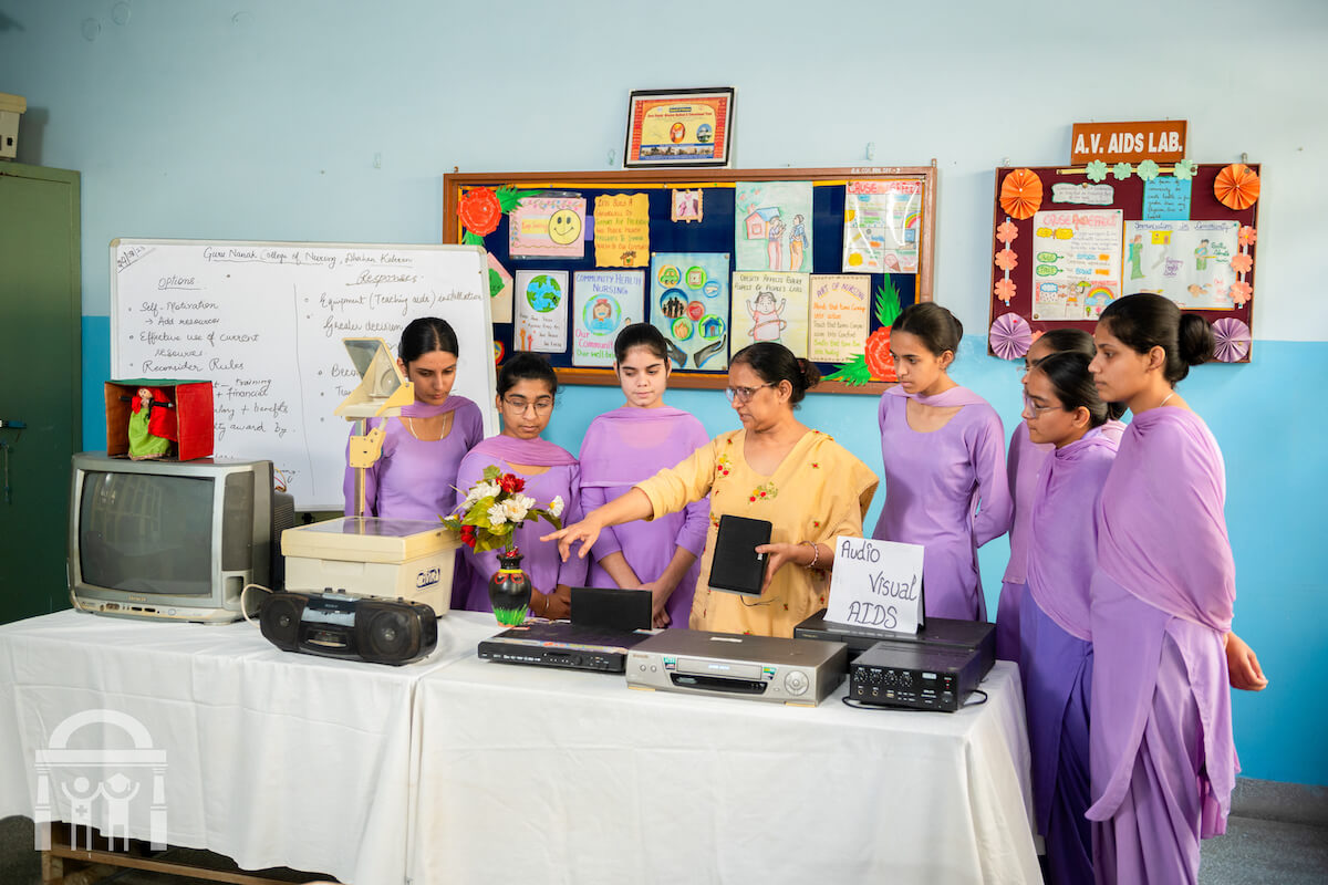 Audio visual aids room at Guru Nanak College of Nursing Dhahan Kaleran near Banga and Phagwara