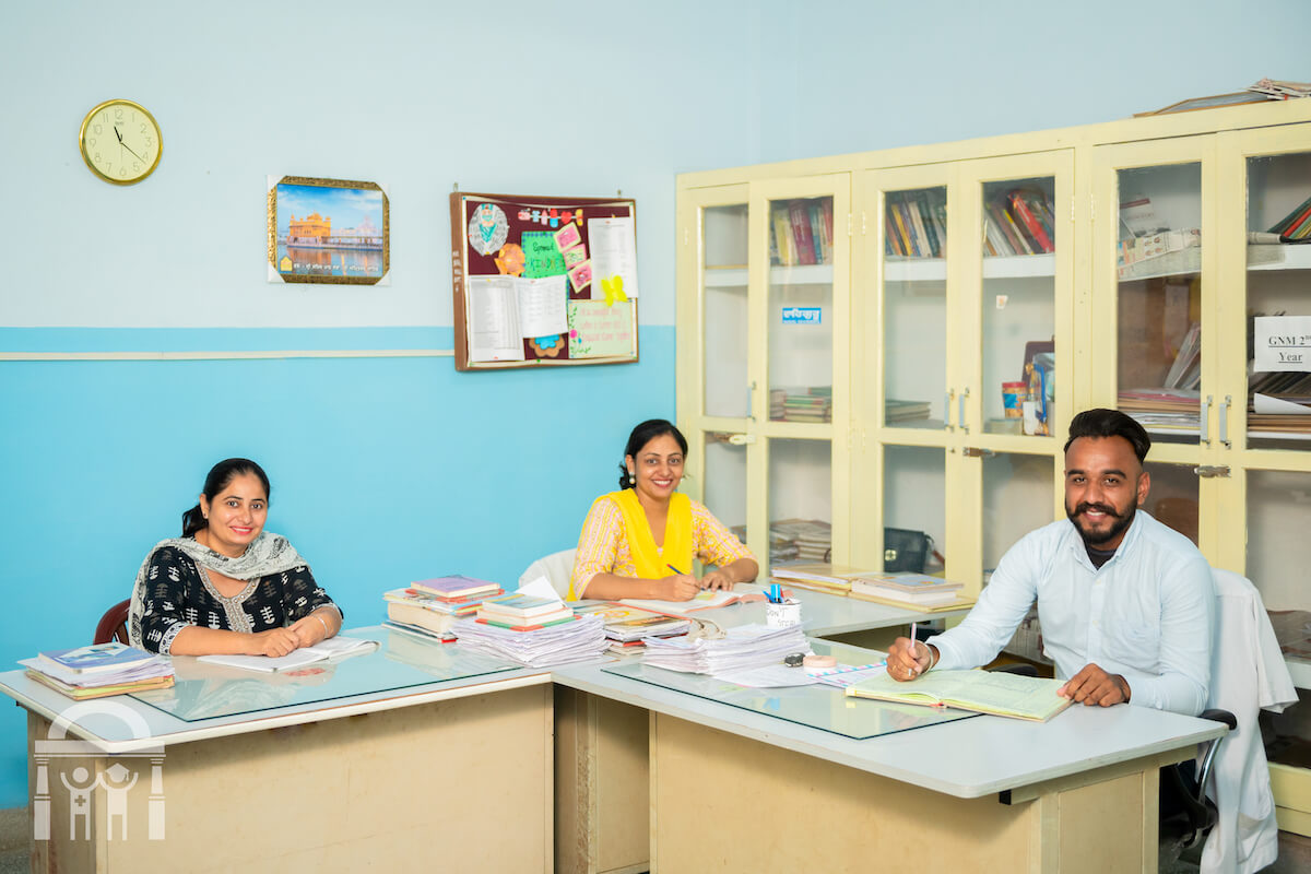 Faculty room at Guru Nanak College of Nursing Dhahan Kaleran near Banga and Phagwara