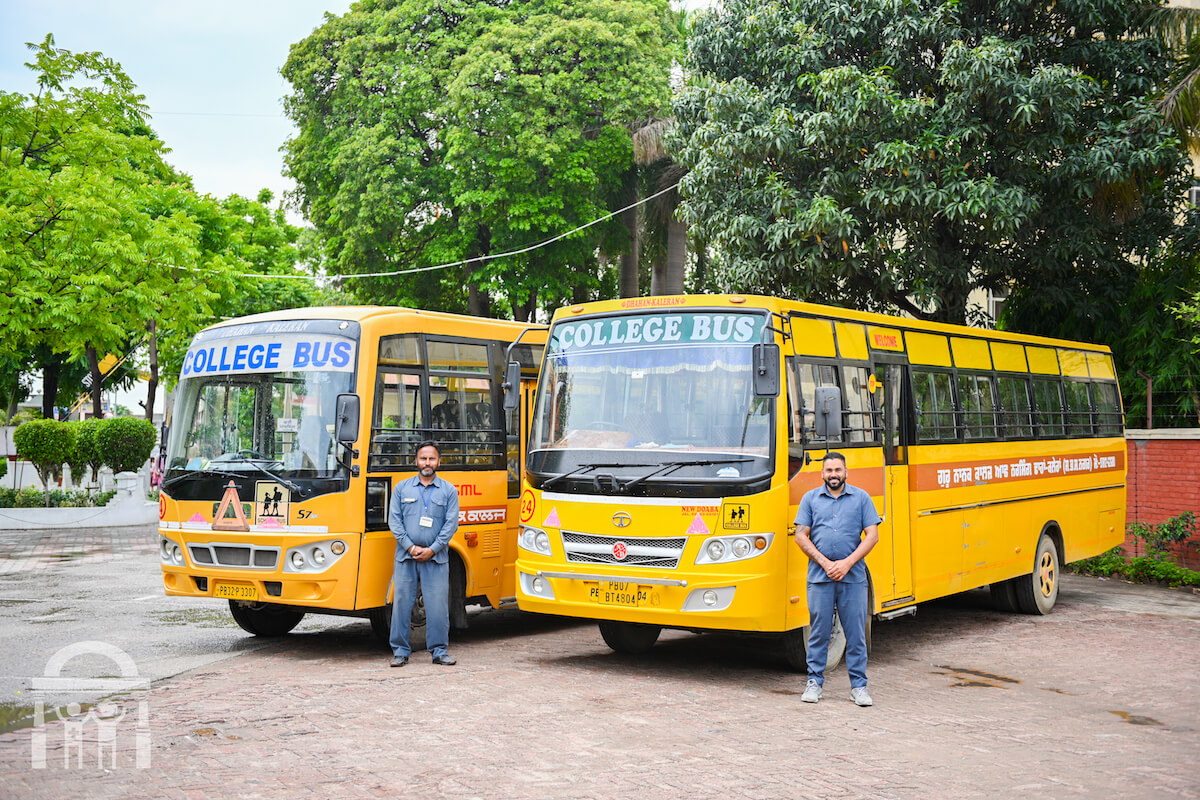 Guru Nanak College of Nursing Dhahan Kaleran school busses